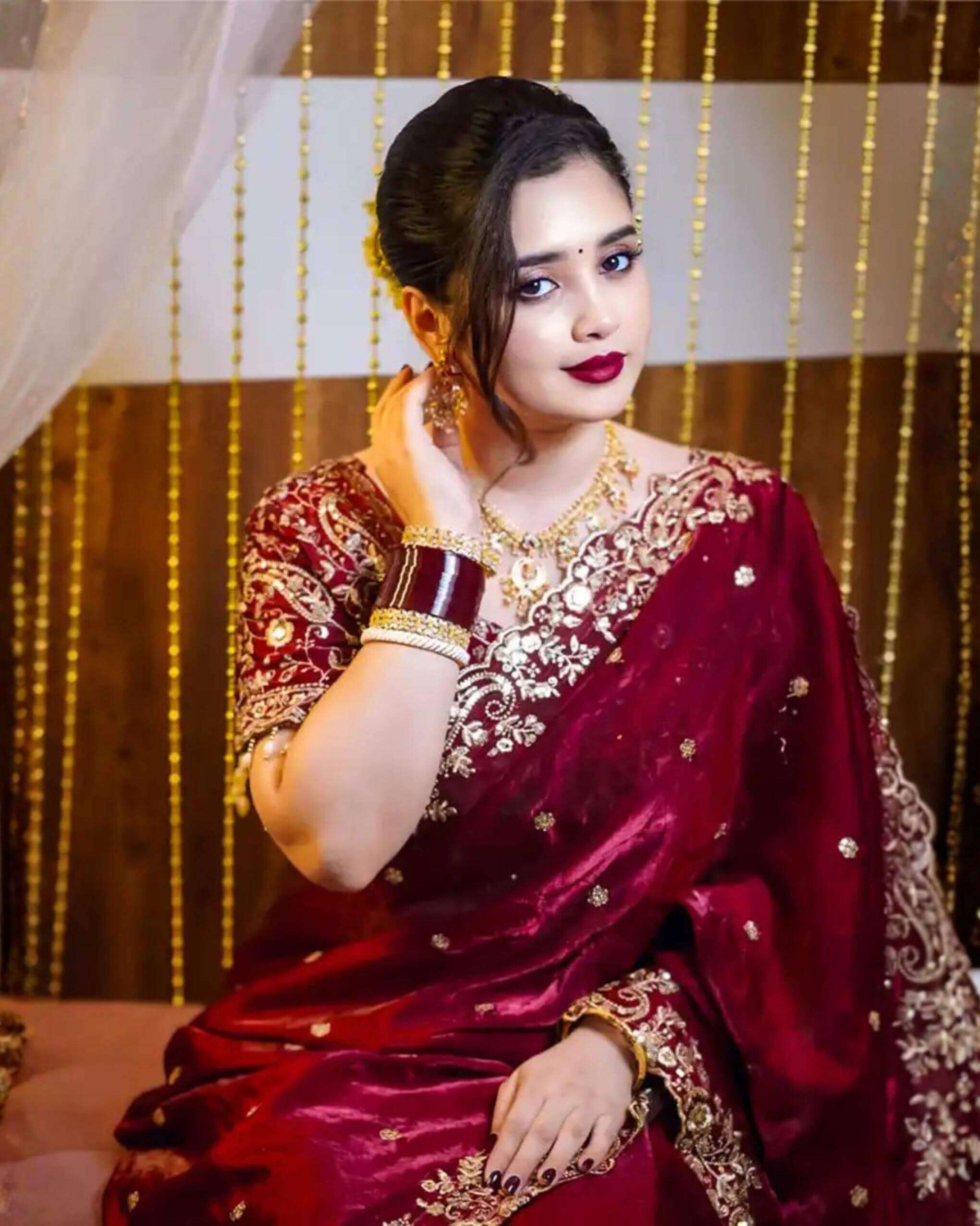 maroon-color-original-indian-jimmy-choo-silk-party-saree-ready-with-blouse maroon-color-original-indian-jimmy-choo-silk-party-saree-ready-with-blouse