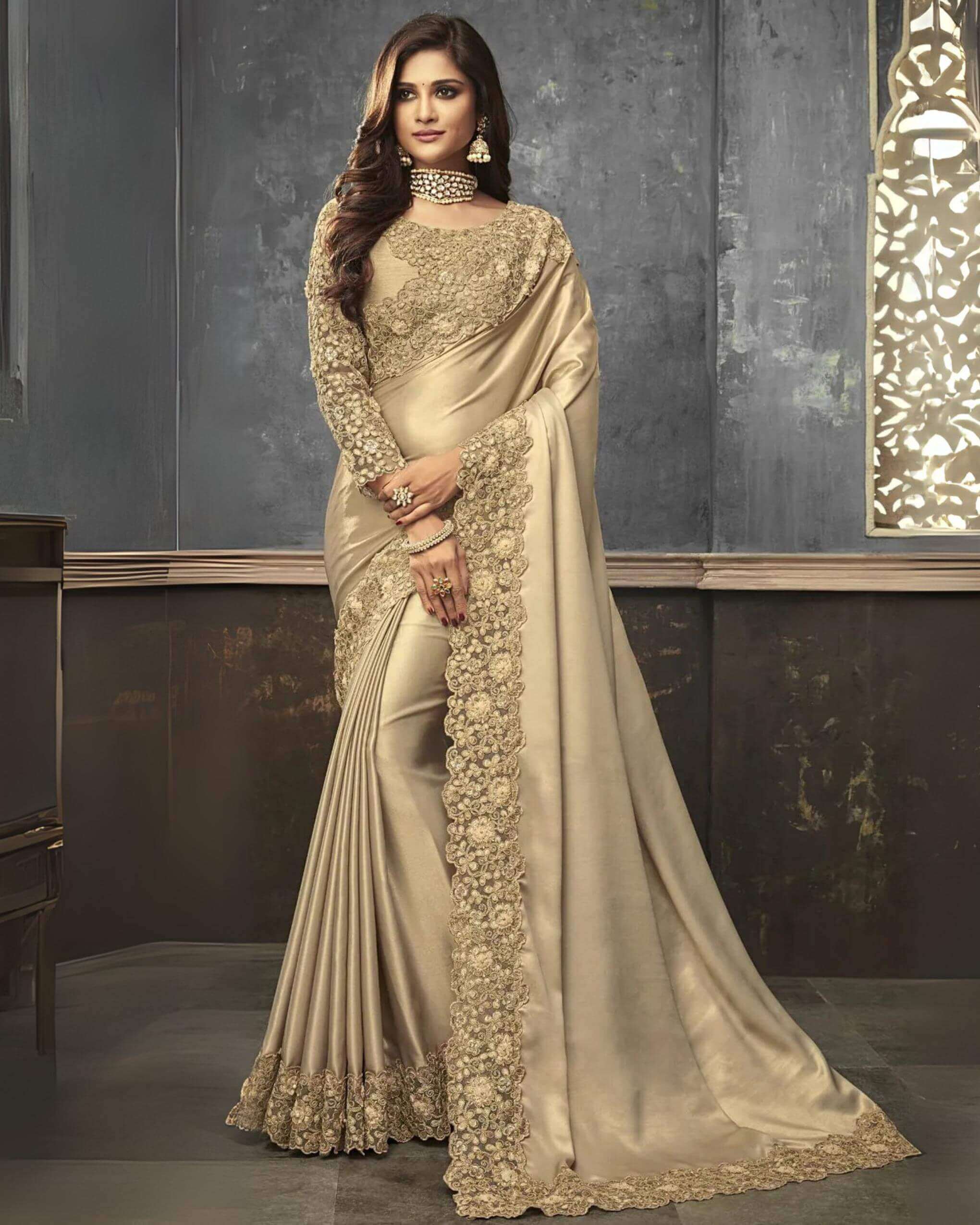 indian-soft-light-weight-georgette-embroidered-party-saree
