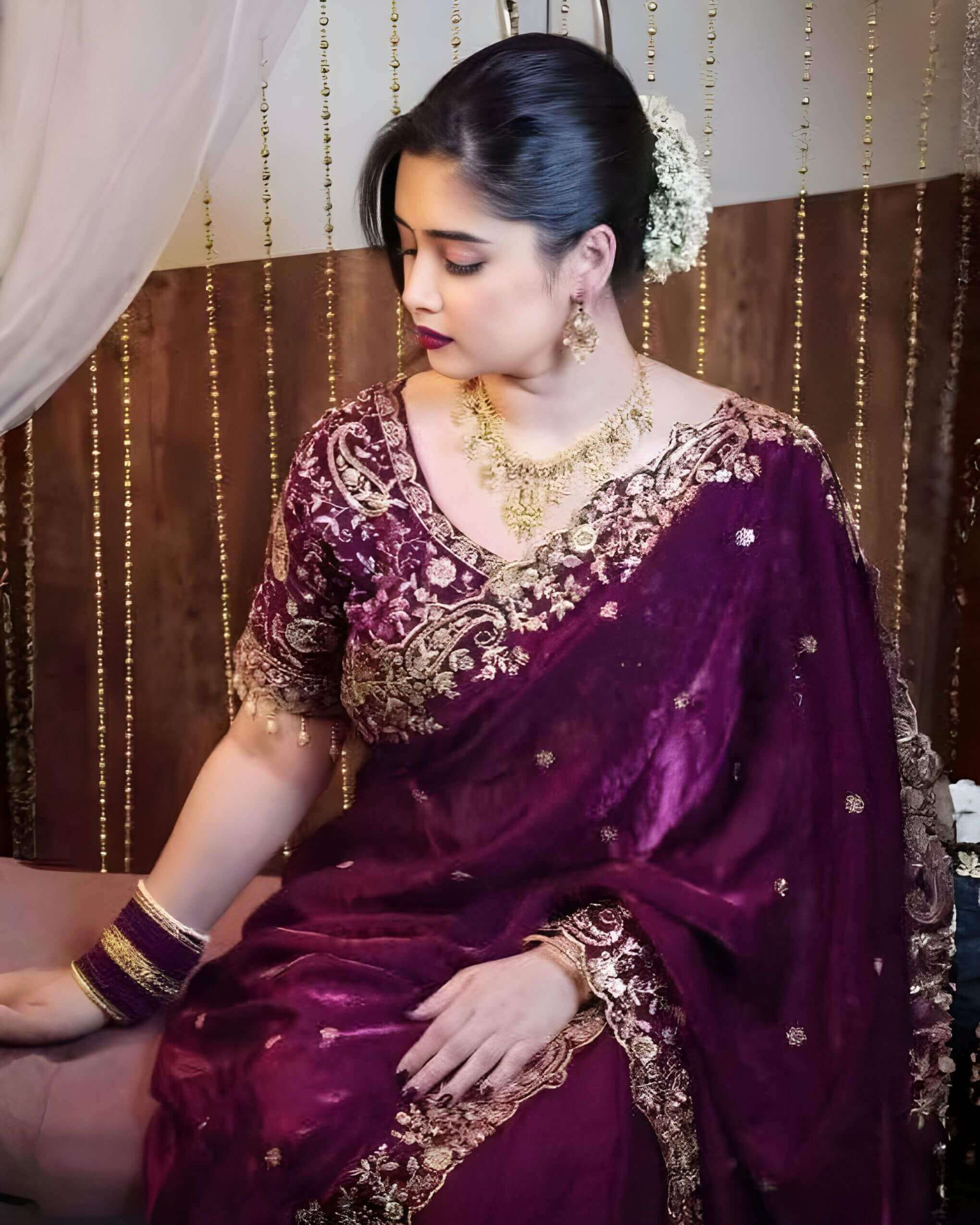 purple-color-original-indian-jimmy-choo-silk-party-saree-ready-with-blouse purple-color-original-indian-jimmy-choo-silk-party-saree-ready-with-blouse